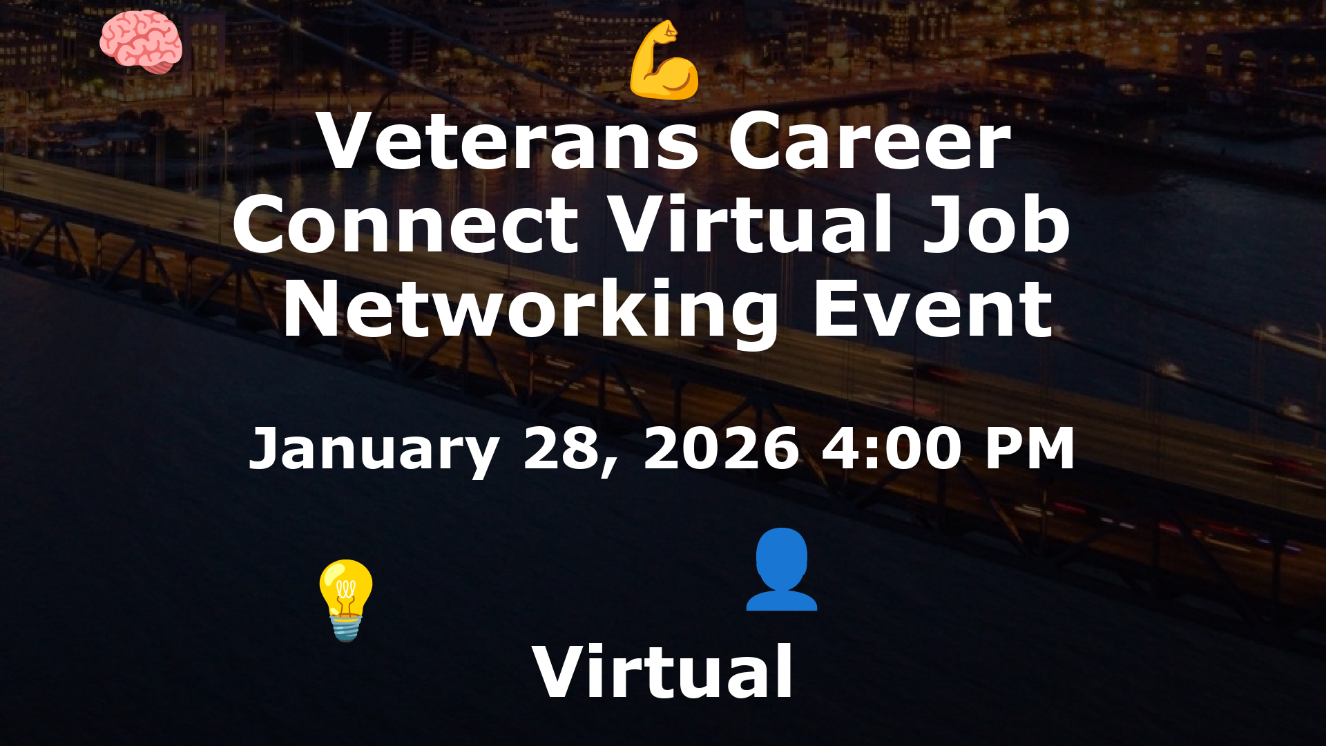 Veterans Career Connect Virtual Job  Networking Event event image